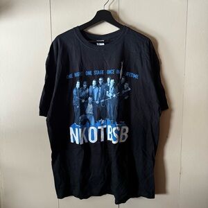 Anvil Black and Blue Graphic Tee